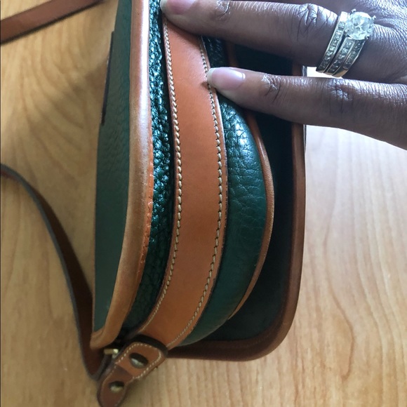 Vintage Dooney and Bourke Over Under Bag, Green - Picture 7 of 12